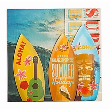 Decorativeς Canvas with Surf Boards