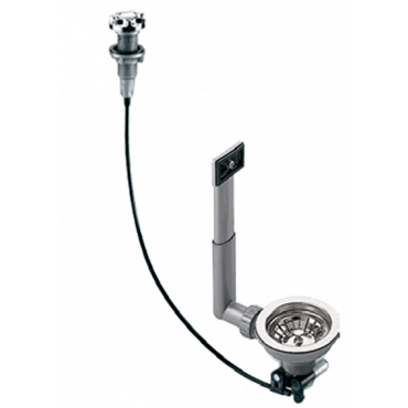 Automatic single pop-up valve with overflow Sanitec
