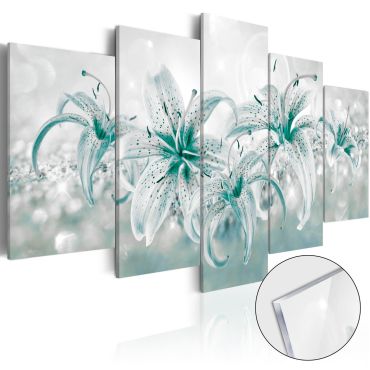 Acrylic Print - Sapphire Lilies [Glass]