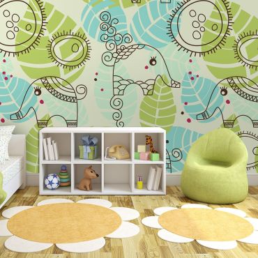 Wallpaper - elephants (for children)