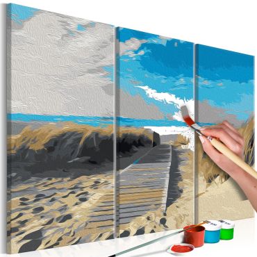 DIY canvas painting - Beach (Blue Sky) 60x40