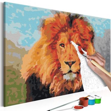 DIY canvas painting - Lion  60x40