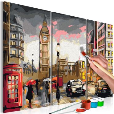 DIY canvas painting - Streets Of London 60x40