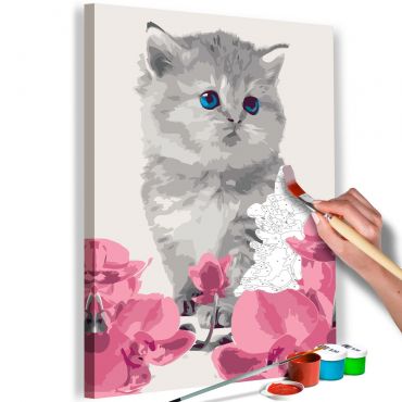 DIY canvas painting - Kitty Cat 40x60