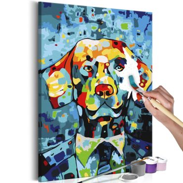 DIY canvas painting - Dog Portrait 40x60