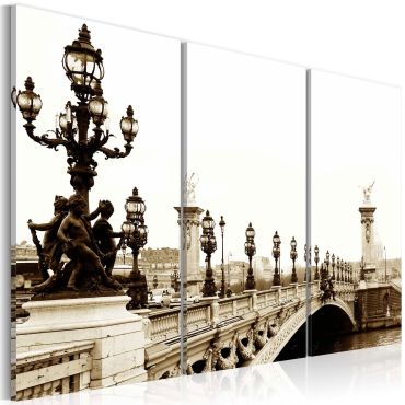 Canvas Print - A romantic walk in Paris