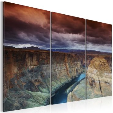 Canvas Print - Clouds over the Grand Canion in Colorado