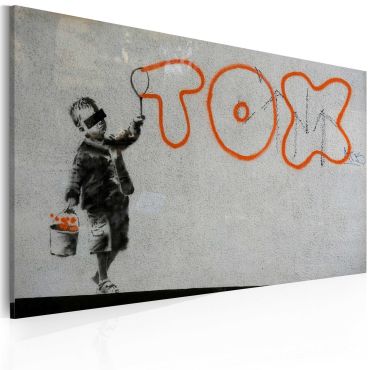 Canvas Print - Wallpaper graffiti (Banksy) 60x40