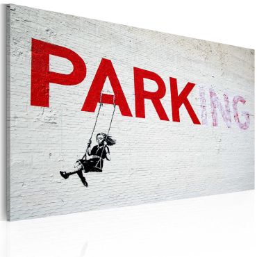 Canvas Print - Parking (Banksy) 60x40