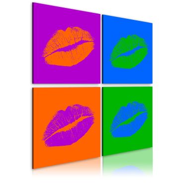 Canvas Print - Kisses: Pop art