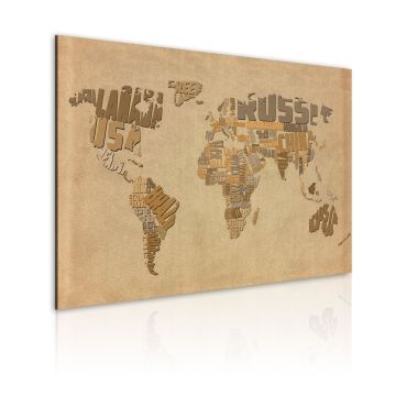 Canvas Print - Old map of the World
