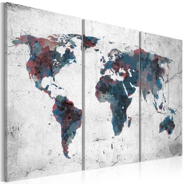 Canvas Print - Undiscovered continents - triptych