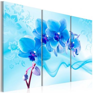 Canvas Print - Ethereal orchid - blue