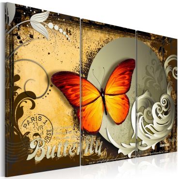 Canvas Print - Flight of a butterfly
