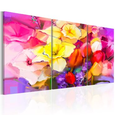 Canvas Print - Rainbow Bouquet