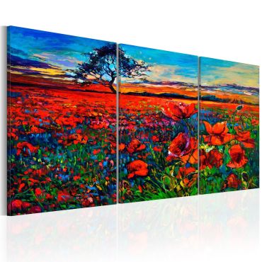 Canvas Print - Valley of Poppies