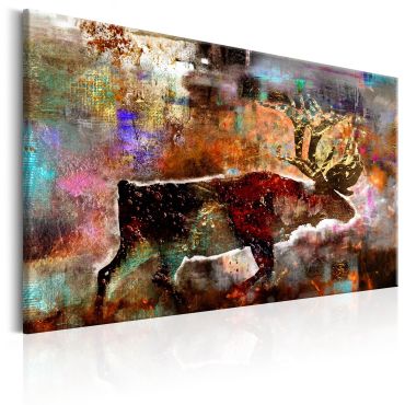 Canvas Print - Colourful Caribou