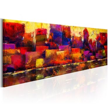 Canvas Print - Colourful City Skyline