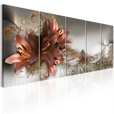 Canvas Print - Lilies and Abstraction