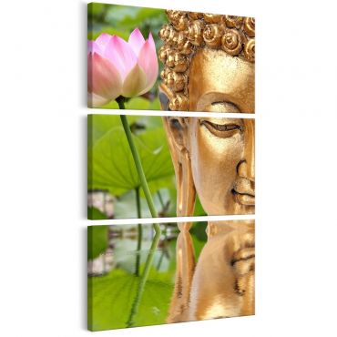 Canvas Print - Statue with a Flower