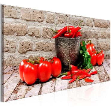 Canvas Print - Red Vegetables (1 Part) Brick Narrow