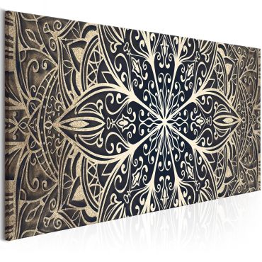 Canvas Print - Feathers (1 Part) Brown Narrow