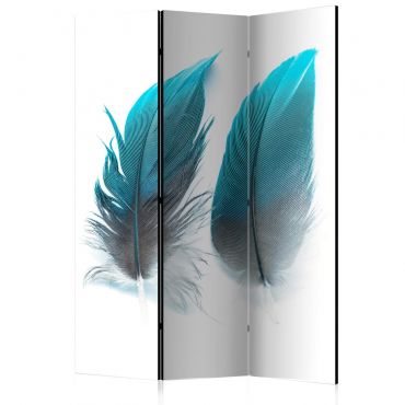 Room Divider - Blue Feathers [Room Dividers] 135x172