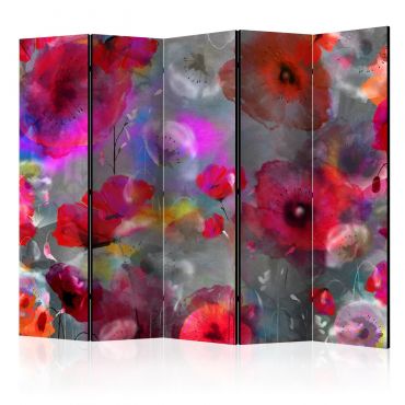 Room Divider - Painted Poppies II [Room Dividers] 225x172