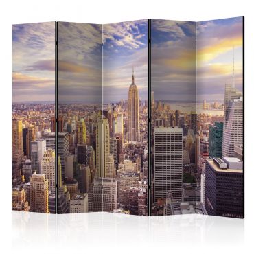 Διαχωριστικό με 5 τμήματα - New York Morning II [Room Dividers] 225x172