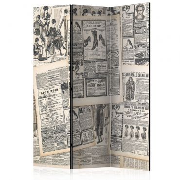 Room Divider - Vintage Newspapers [Room Dividers] 135x172