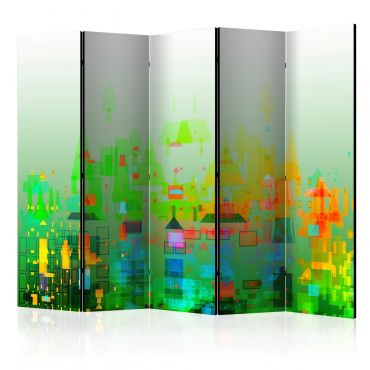 Διαχωριστικό με 5 τμήματα - Abstract City II [Room Dividers] 225x172