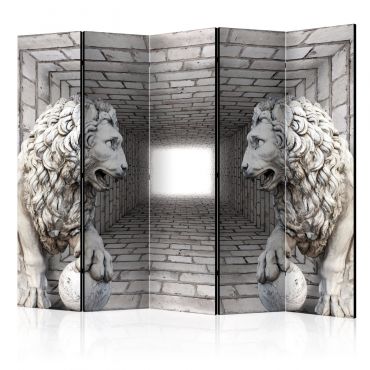 Room Divider - Stone Lions II [Room Dividers] 225x172
