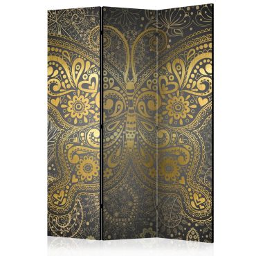 Διαχωριστικό με 3 τμήματα - Golden Butterfly [Room Dividers] 135x172