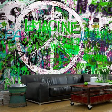 Wallpaper - Green Graffiti
