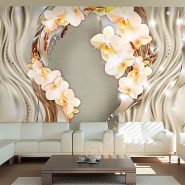 Wallpaper - Wreath of orchids
