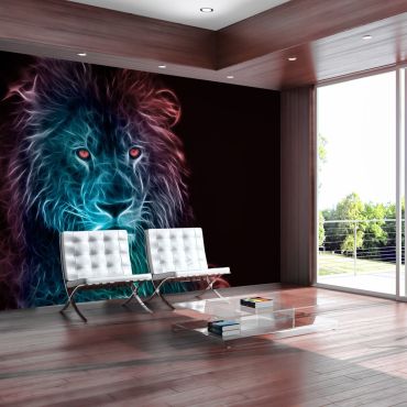 Wallpaper - Abstract lion - rainbow