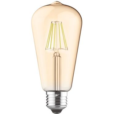 Λαμπτήρας LED Filament E27 Edis 8W 2700K Amber