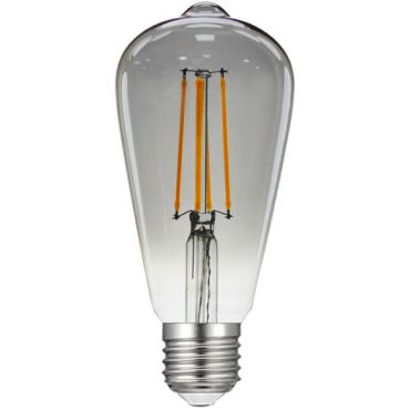 LED Filament E27 Edis 8W 2700K Dimmable Smoky lamp