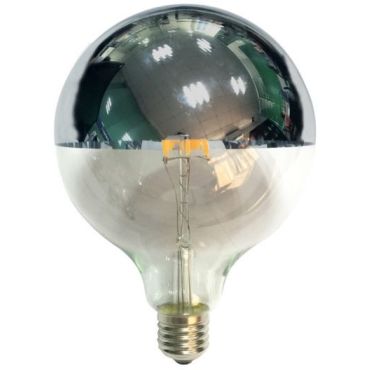 Λαμπτήρας LED Filament E27 Globe 6W 2700K Dimmable Silver