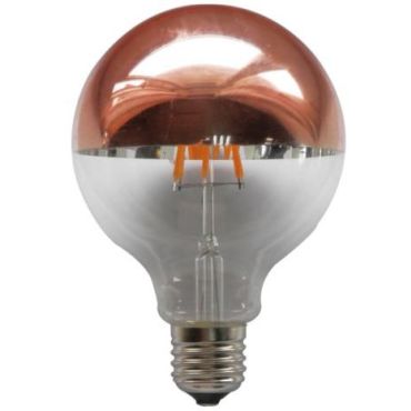 Λαμπτήρας LED Filament E27 Globe 6W 2700K Dimmable Rose Gold G95