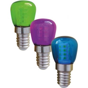 LED lamp E14 Mini 1W Multicolor 3pcs
