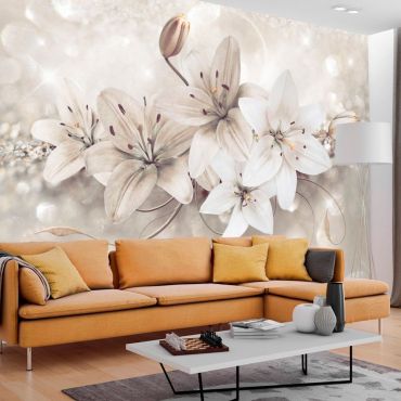 Self-adhesive photo wallpaper - Diamond Lilies
