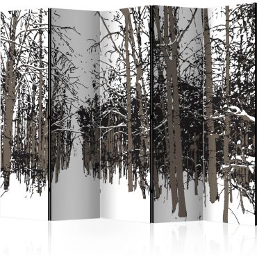 Διαχωριστικό με 5 τμήματα - trees - autumn II [Room Dividers]