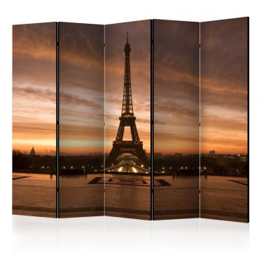 5-part divider - Evening Colors of Paris II [Room Dividers]