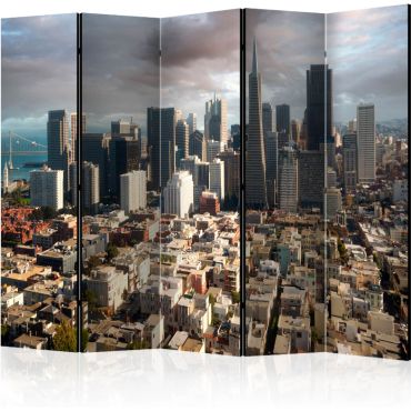 Partition with 5 sections - In the clouds II [Room Dividers]