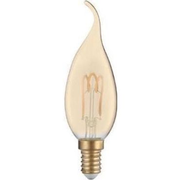 Λαμπτήρας LED Filament E14 Candle 3W 2700K Amber Tip