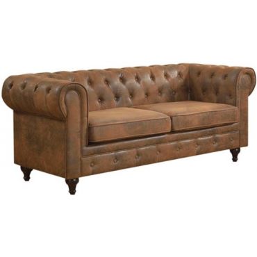 Sofa Chesterfield Camel three-seater
