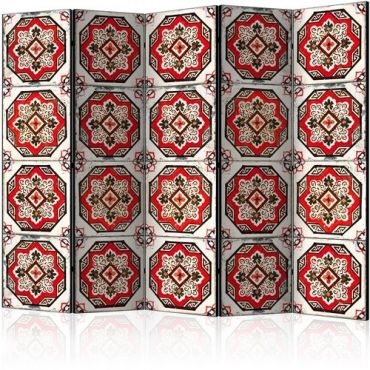 5-part divider - Dance of Red Line II [Room Dividers]