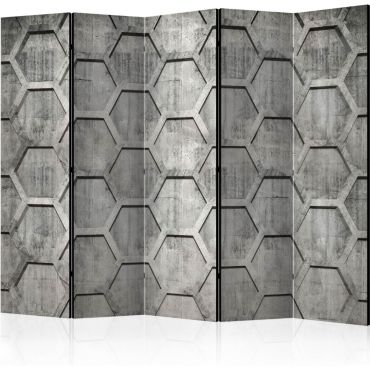 5-part divider - Platinum cubes II [Room Dividers]