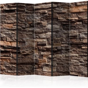 Διαχωριστικό με 5 τμήματα - Stylish Bronze II [Room Dividers]